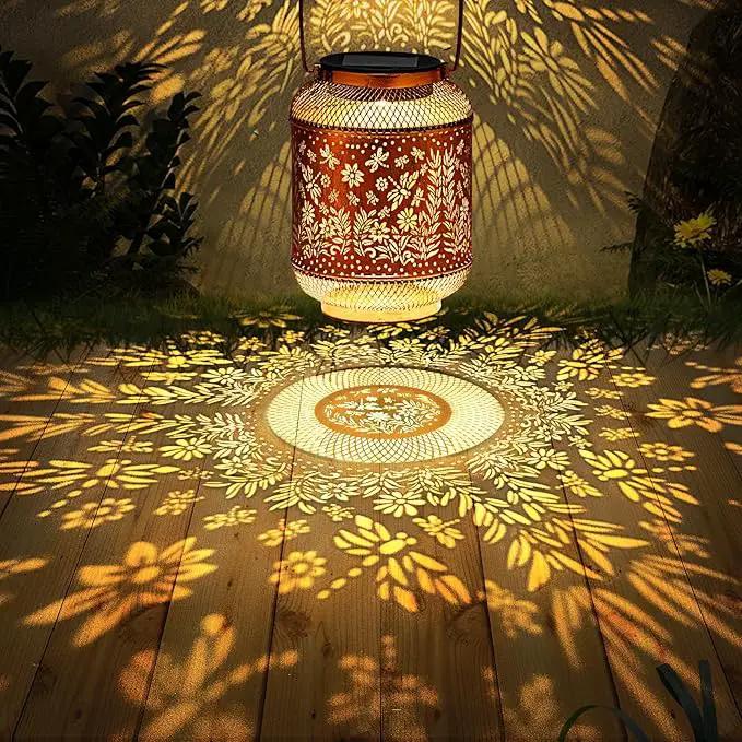 Dragonfly Solar Lanterns Outdoor Waterproof, Hanging Solar Garden Lights, Metal Lights for Yard, Patio, Lawn, Pathway, Garden Decor, Gardening Gifts for Women, Mom, Grandma by GreenHaven Gardens