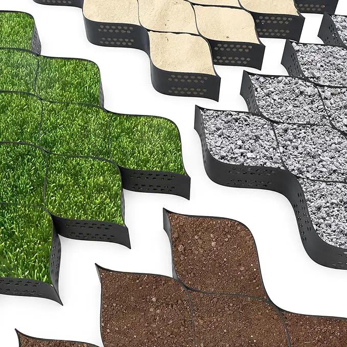 Vodaland - 4" GeoCell - 100% Permeable for Parking Pads, Retaining Walls and Erosion Control, Size 9 ft x 17 ft by GreenHaven Gardens