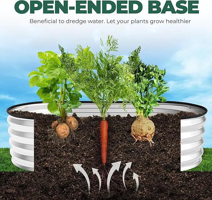 Utopia Home Galvanized Raised Garden Bed Kit 4x2x1ft, Planter Box Raised Garden Beds Outdoor, Easy Assembly Metal Raised Bed for Gardening Vegetables, Fruits, Flowers - Pack of 01 - Silver by GreenHaven Gardens