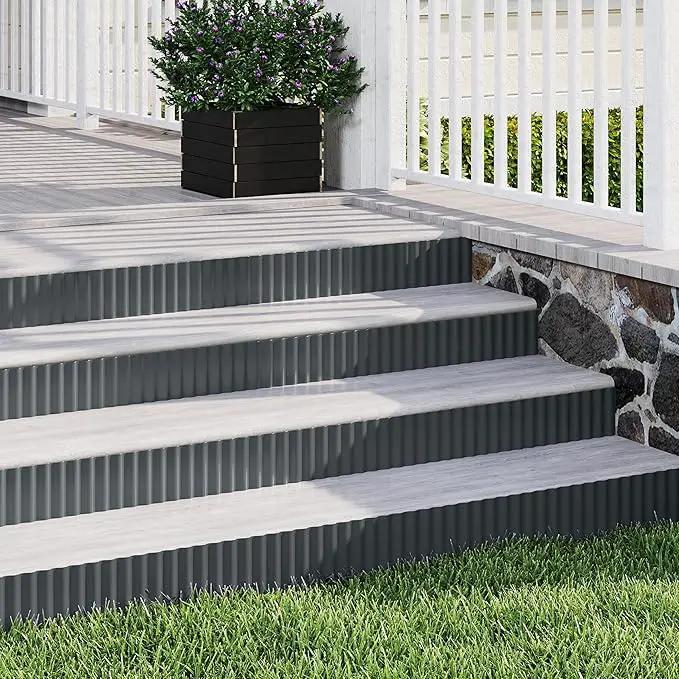 Metal Garden Edging Border, Corrugated Steel Landscaping, DIY for Lawn (Black, 6 Inch x 10FT) by GreenHaven Gardens