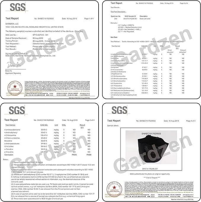 Gardzen 10-Pack 25 Gallon Grow Bags, 300G Thickened Aeration Fabric Pots with Handles, Heavy Duty Cloth Pots for Plants by GreenHaven Gardens