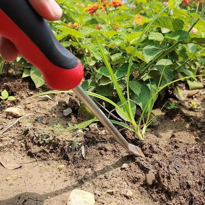 Weed Pulling Tool Weeding Tool with Ergonomic Handle, Stainless Steel Weed Tool Garden Hand Weeder Tools for Lawn Farmland Gardening Gift by GreenHaven Gardens