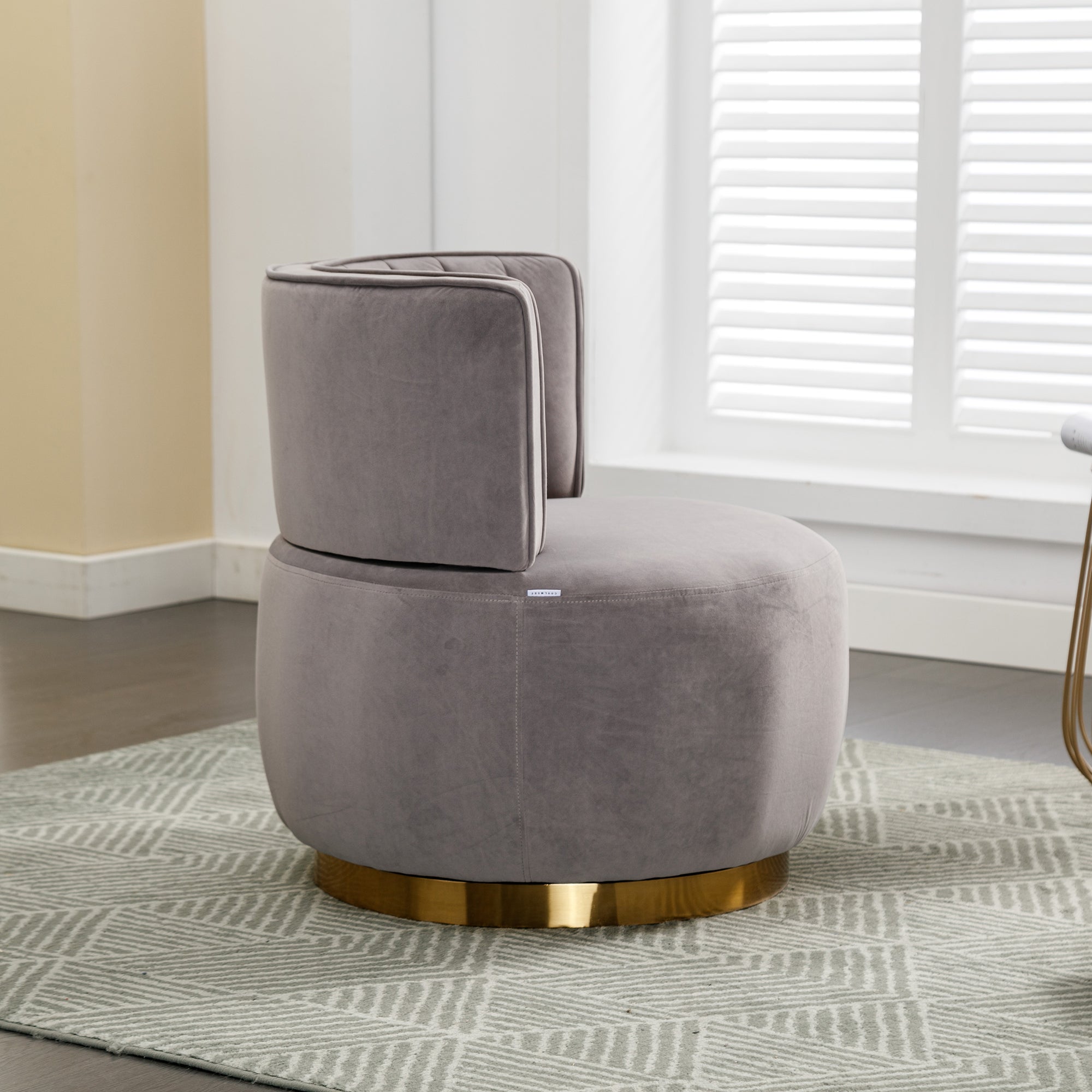 360 Degree Swivel Cuddle Barrel Accent Sofa Chairs by BLAKHOM