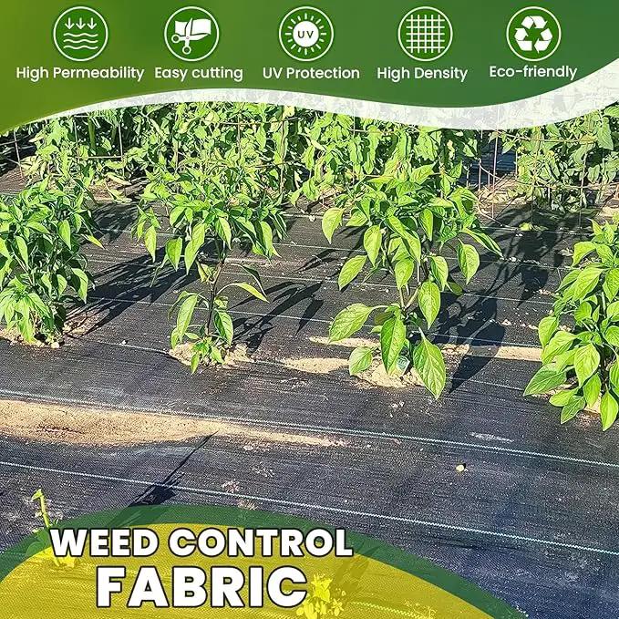 KAKO 6x200FT Weed Barrier Fabric, Heavy Duty Weed Barrier Landscape Fabric, Garden Weed Barrier Fabric, Garden Fabric Weed Barrier Weed Cloth for Landscaping Fabric, Garden Fabric, Driveway Fabric by GreenHaven Gardens