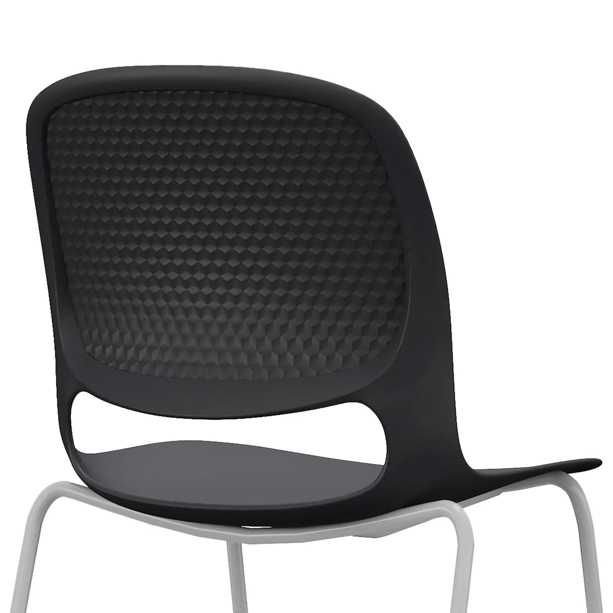 Stacking Chairs (Set of 4) - Black by HouseOfZazla