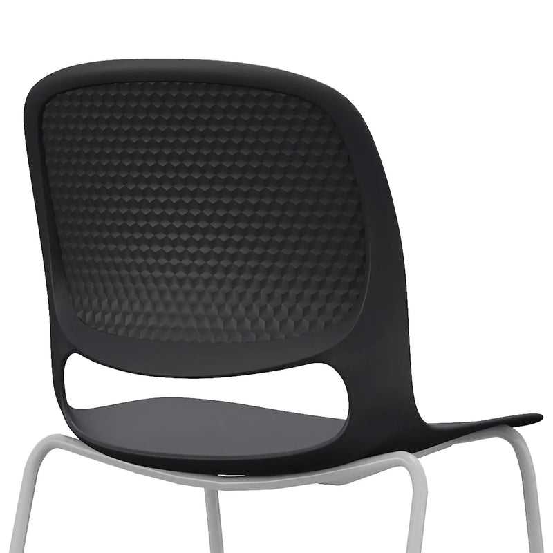 Stacking Chairs (Set of 4) - Black by HouseOfZazla