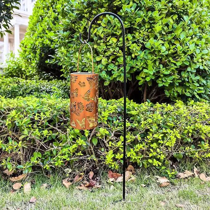 Butterfly Solar Gardening Gifts Lanterns Decorative Outdoor, Flower Pattern Solar Hanging Lights Waterproof, Garden Decor for Women Mom Grandma, Yard Gifts for Patio, Pathway, Landscape by GreenHaven Gardens