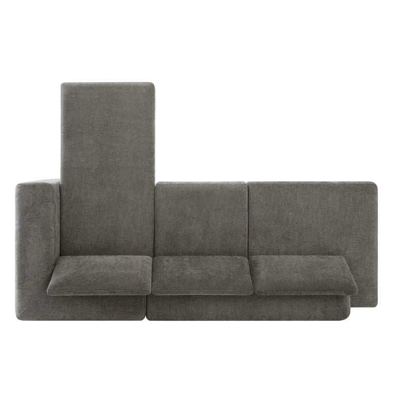 L-Shaped Modular Sofa With Double Layer Cushion by HouseOfZazla