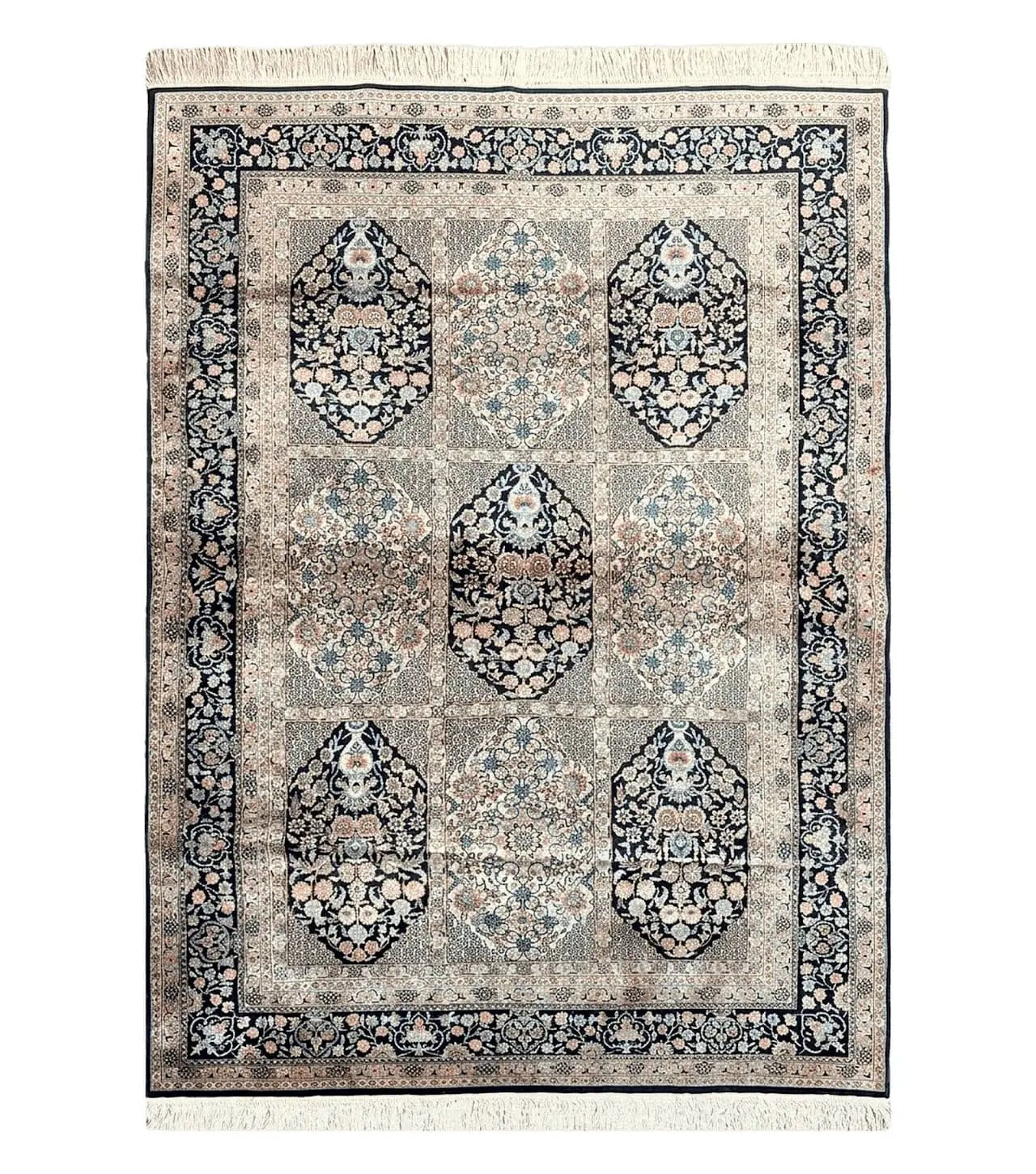 4' X 6' Vintage Fine Hand Made Turkish Oriental Silk Rug 400 KPSI Wow by Jewel Rugs