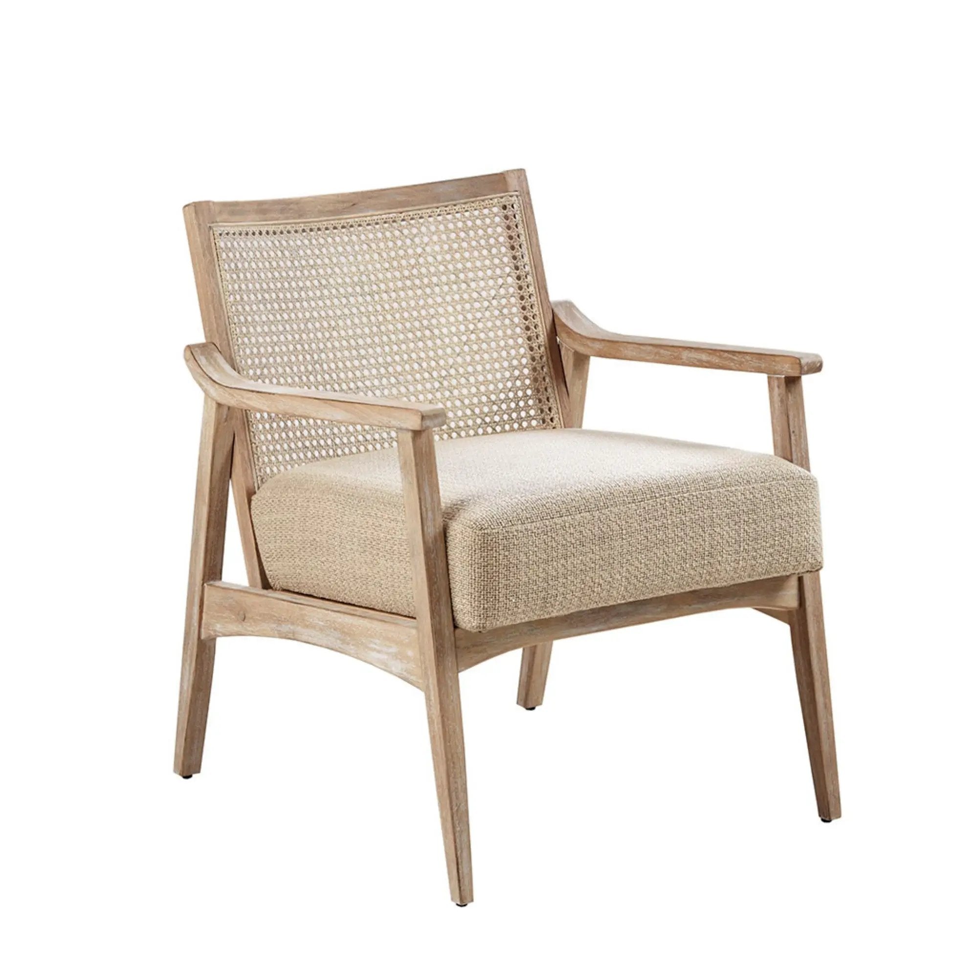 Cane Back Upholstered Accent Chair by HouseOfZazla