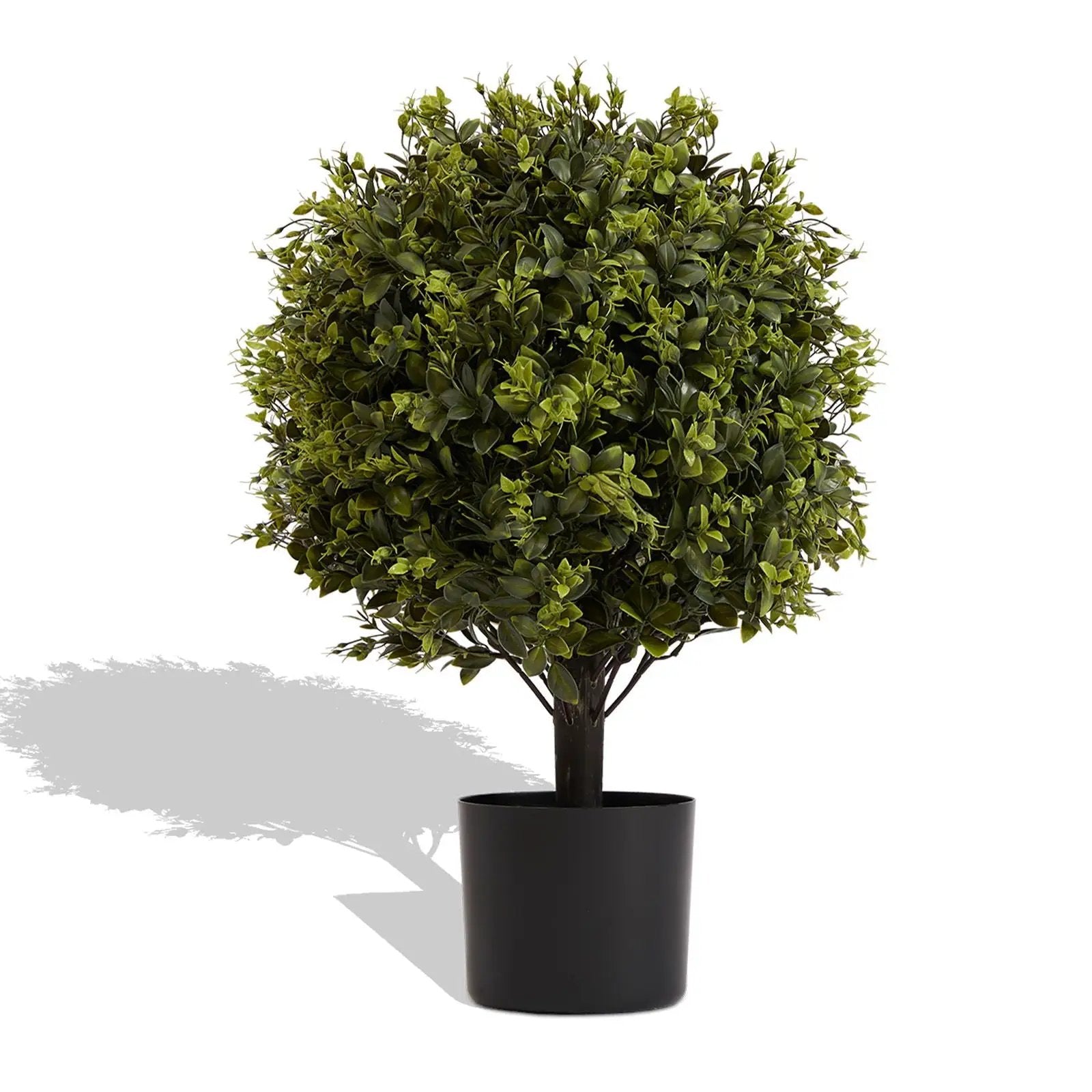 Artificial Ball Topiary Tree Decoration In Pot (Set of 2) - Green by HouseOfZazla