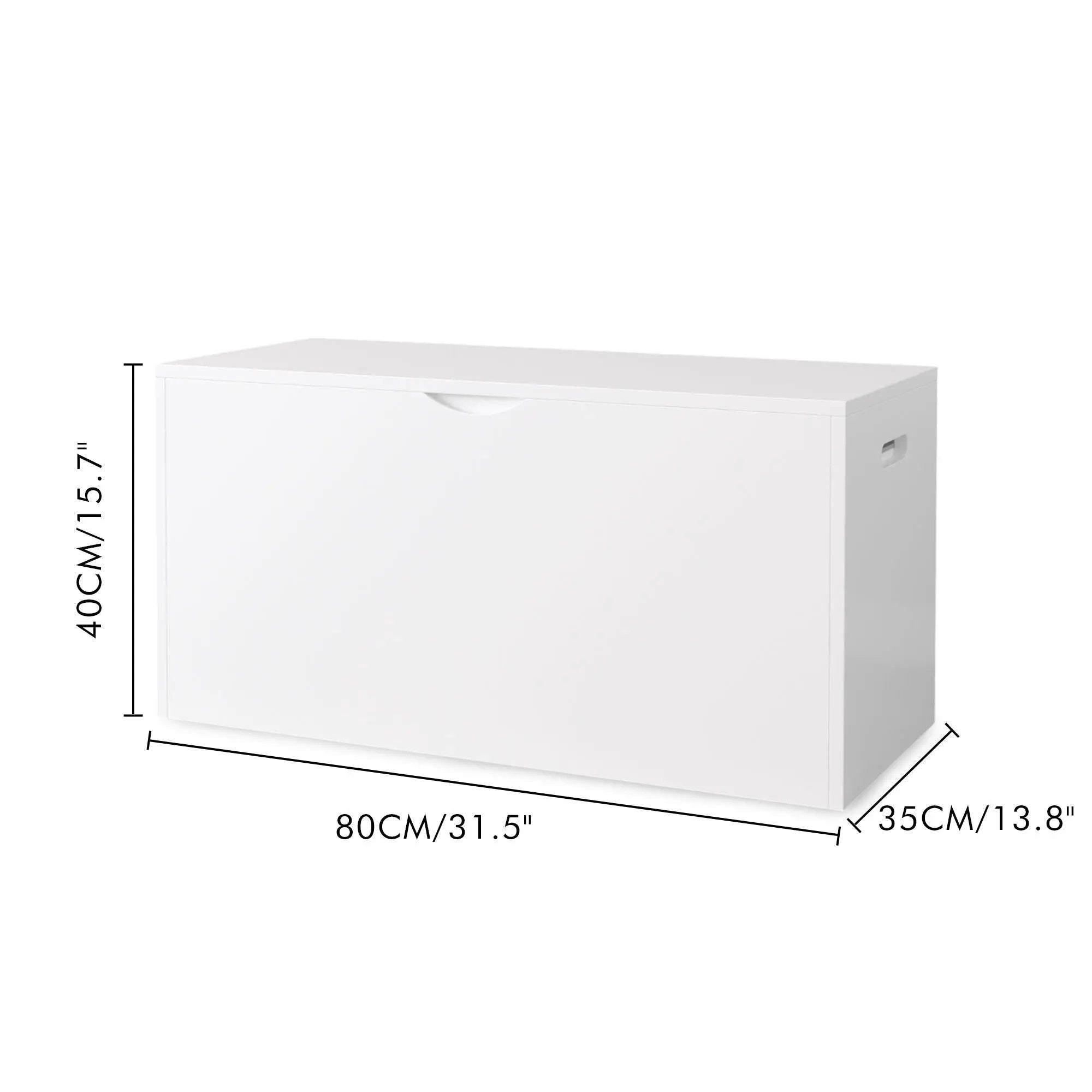Toy Storage Organizer With Rolling Drawer, Chest With Wheels, Large Pull Out Bin For Nursery - White by HouseOfZazla
