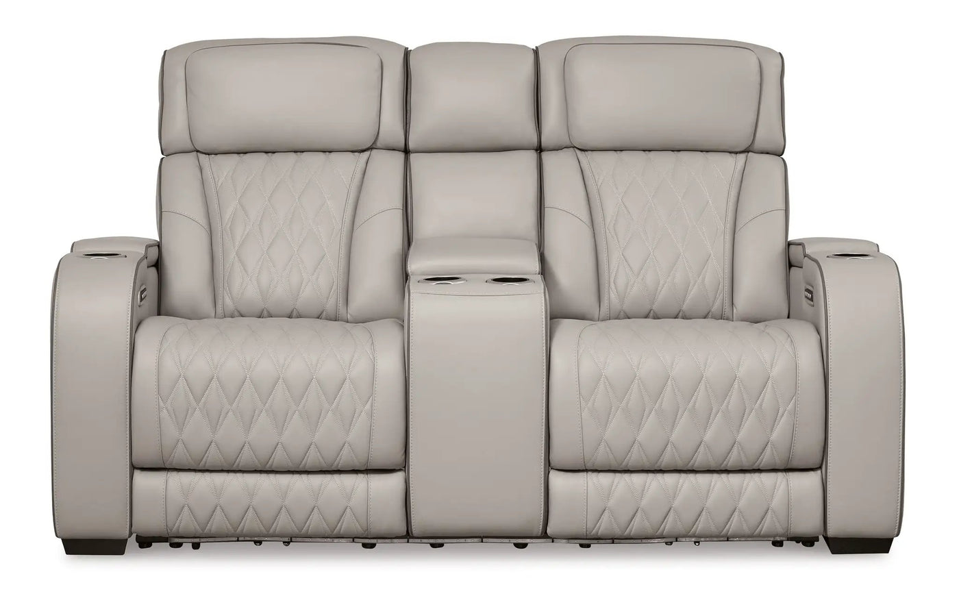 Boyington - Power Reclining Loveseat With Console/Adj Hdrst by Unique Piece Furniture