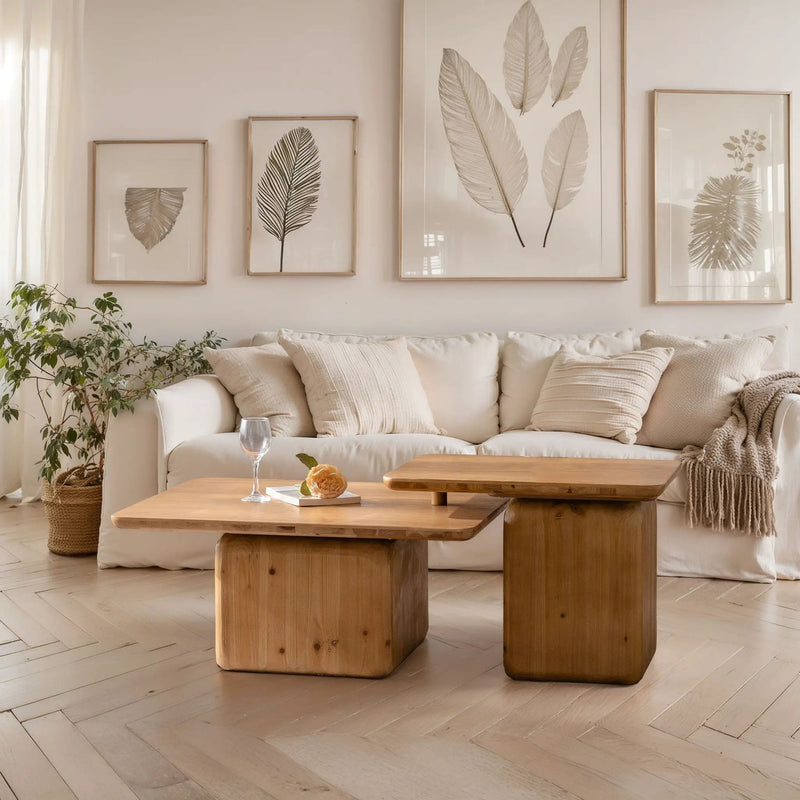 Square Coffee Table Set (Set of 2) by Unique Piece Furniture