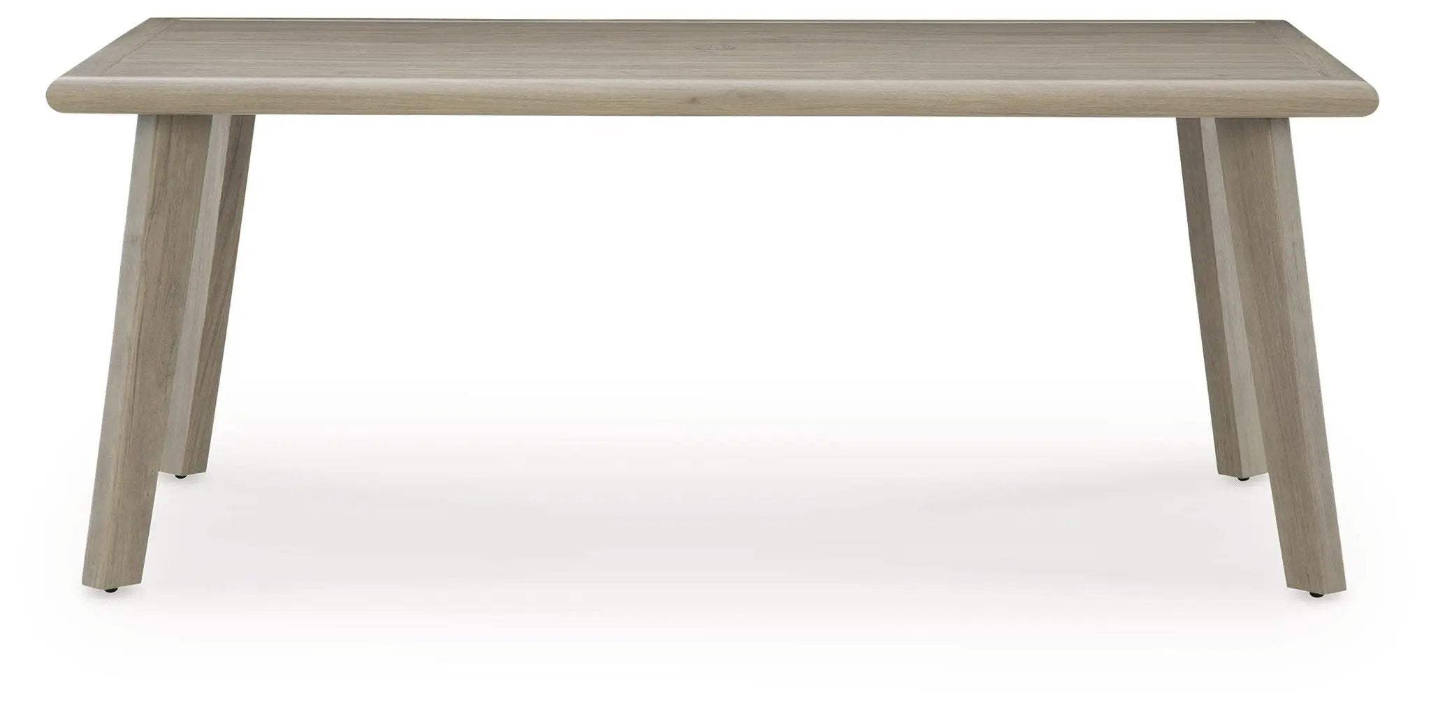 Cliff Trails - Rectangle Dining Table With Umbrella Option - Beige by Unique Piece Furniture