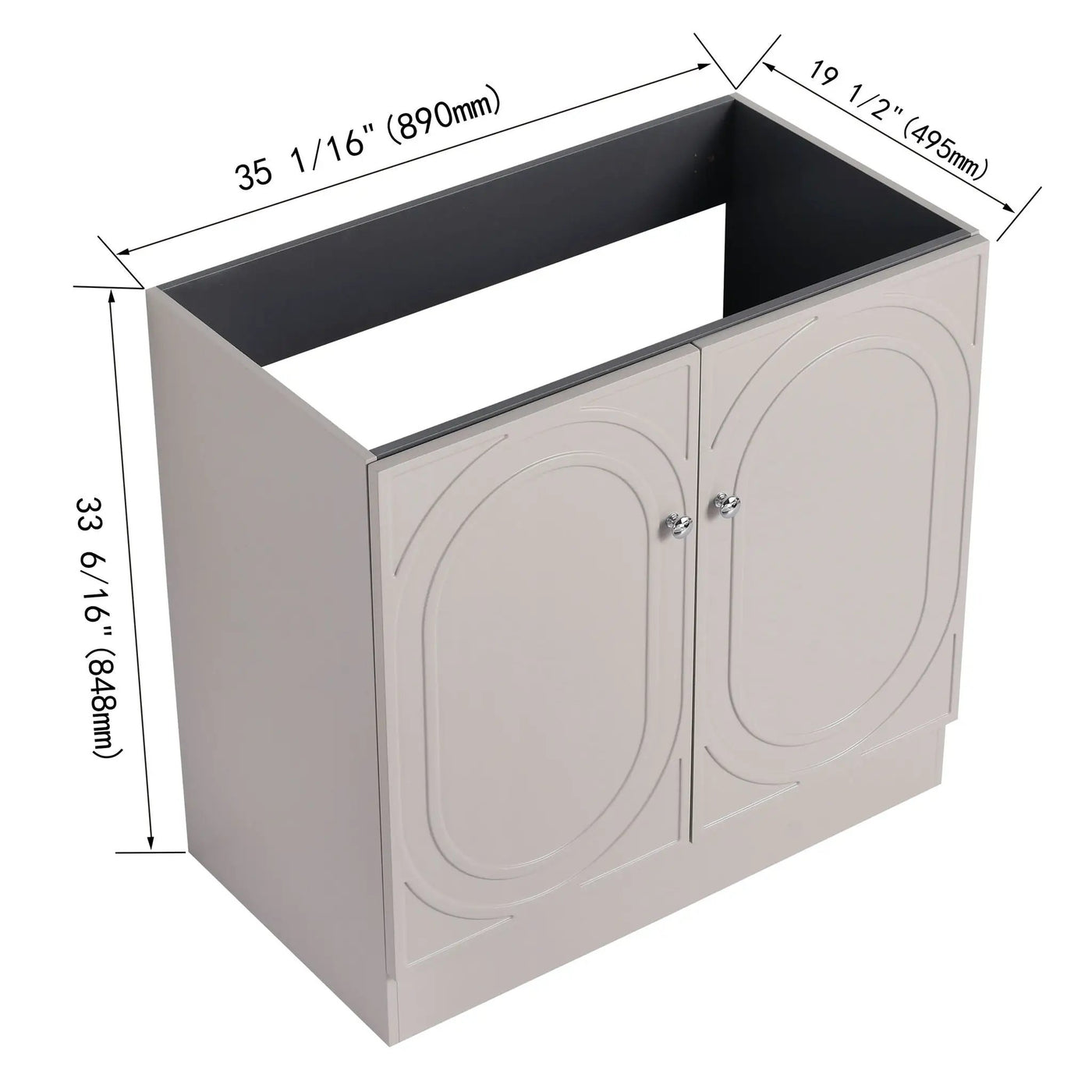 Modern Freestanding Bathroom Vanity With Soft Close Cabinet Doors by Unique Piece Furniture
