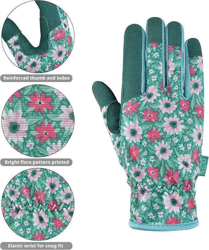 Gardening Gloves for Women and Men, Garden Gloves with Touch Screen, Thorn Proof Puncture Resistant Working Gloves, Gardening Gifts for Women, Size Large by GreenHaven Gardens