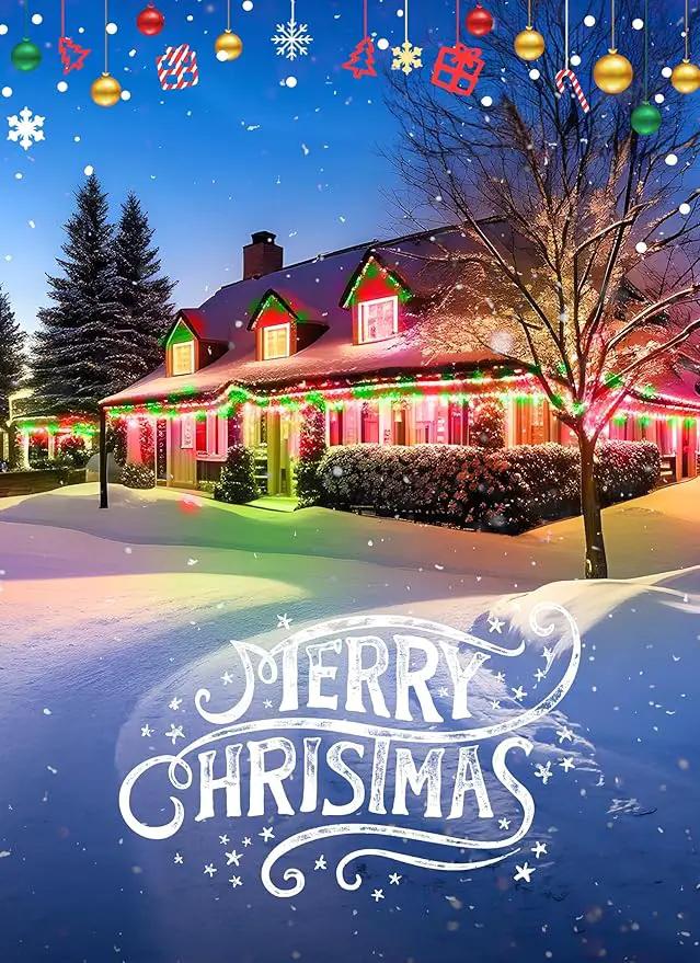 Vintage C9 LED Christmas Lights Outdoor, 50 Feet C9 String Lights with 50 Shatterproof Matte Bulbs, Connectable Waterproof Lights for Holiday Party Roofline Backyard Garden Patio, Red & Green by GreenHaven Gardens