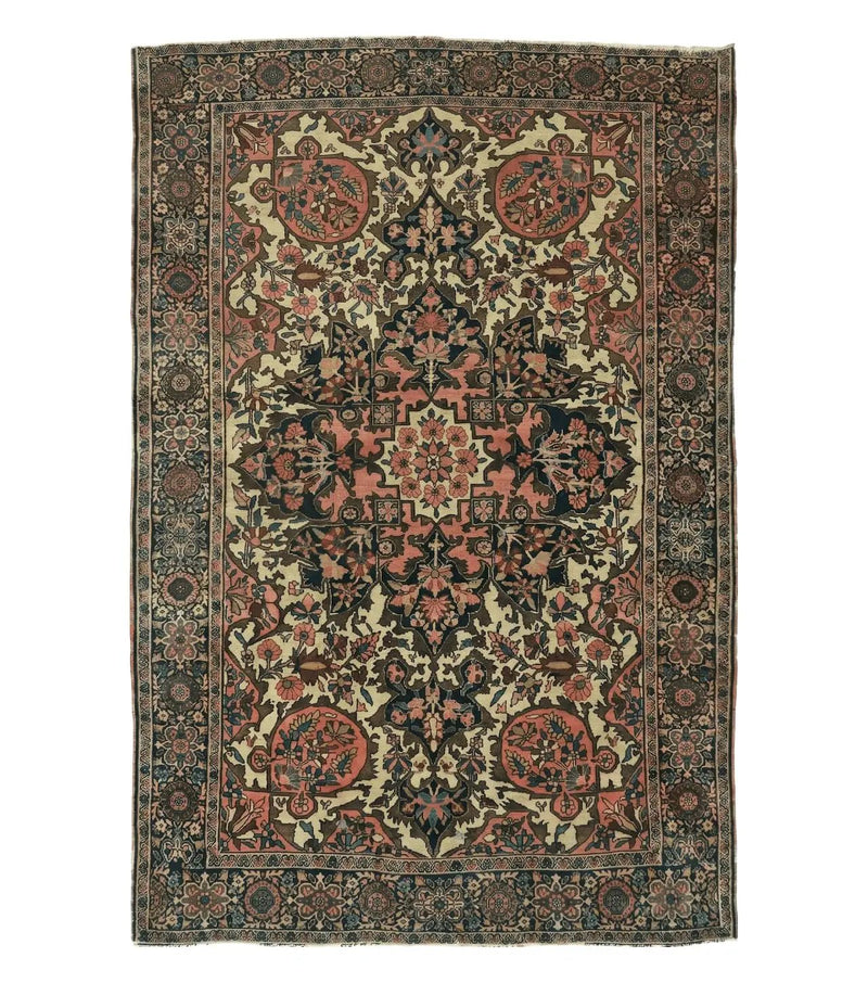 4' X 6' Antique Ultra Fine Handmade India Floral Oriental Wool Rug Carpet Nice by Jewel Rugs