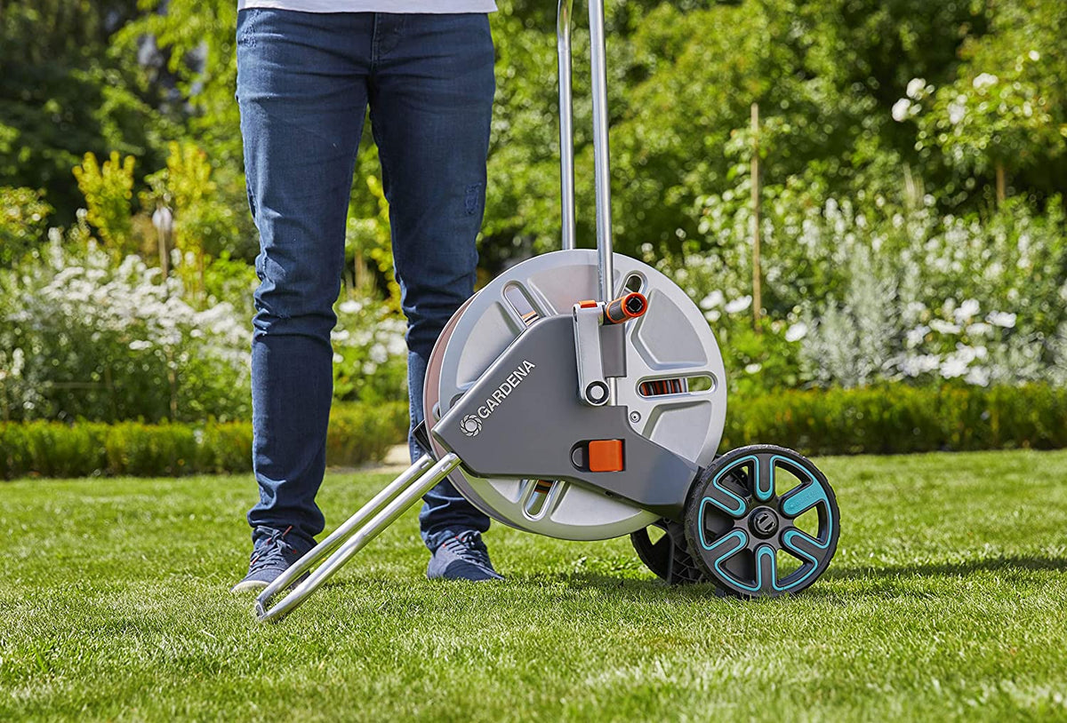 Metal Hose Cart with Easy Hose Guide, Including 82 ft ½” Hose, photo 2 of 4