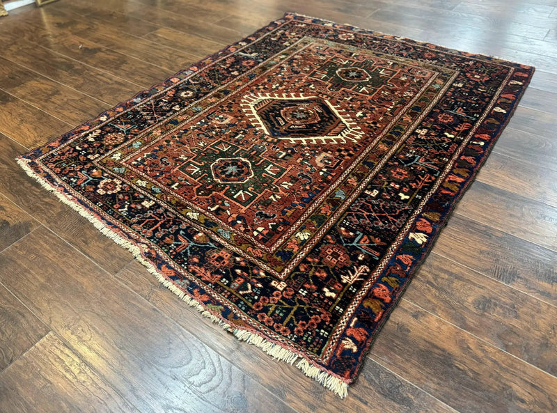 Antique Persian Karajeh Heriz Rug 5x6 by Jewel Rugs