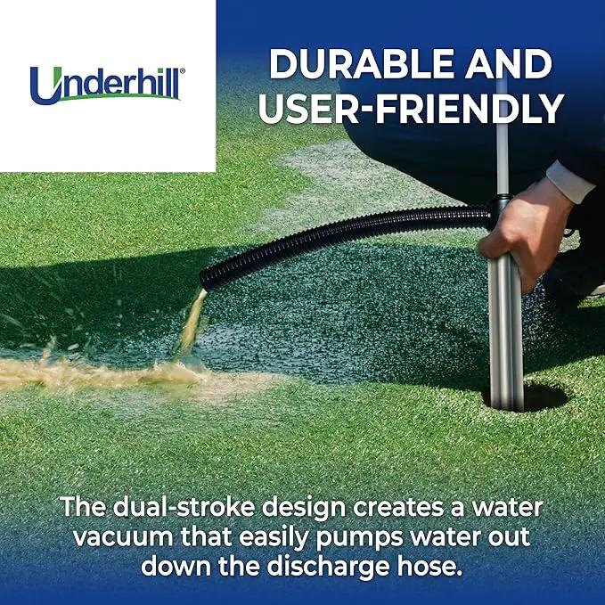 Underhill Gulp Pro Siphon Suction Water Pump 22 Inch Length with 36 Inch Outlet Hose, For Irrigation, Fluid Transfer, Water Removal, A-G1236-C by GreenHaven Gardens