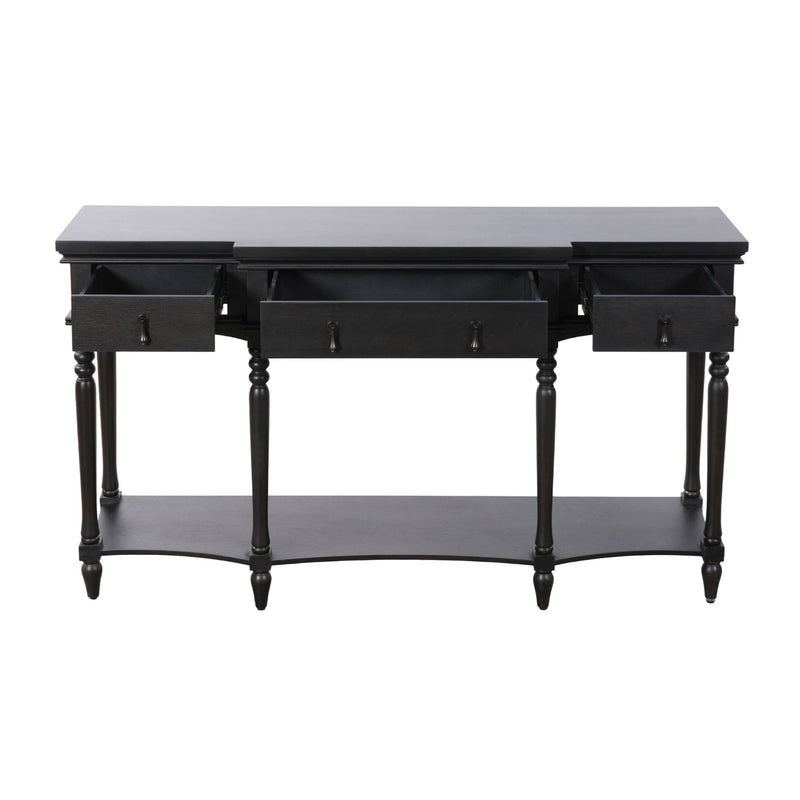 Retro Console Table With 3 Soft Close Drawers by HouseOfZazla