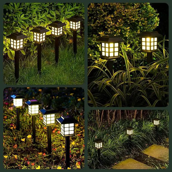 SOLPEX 16 Pack Solar Path Lights - Outdoor, Garden, Yard & Landscape (Warm White) by GreenHaven Gardens