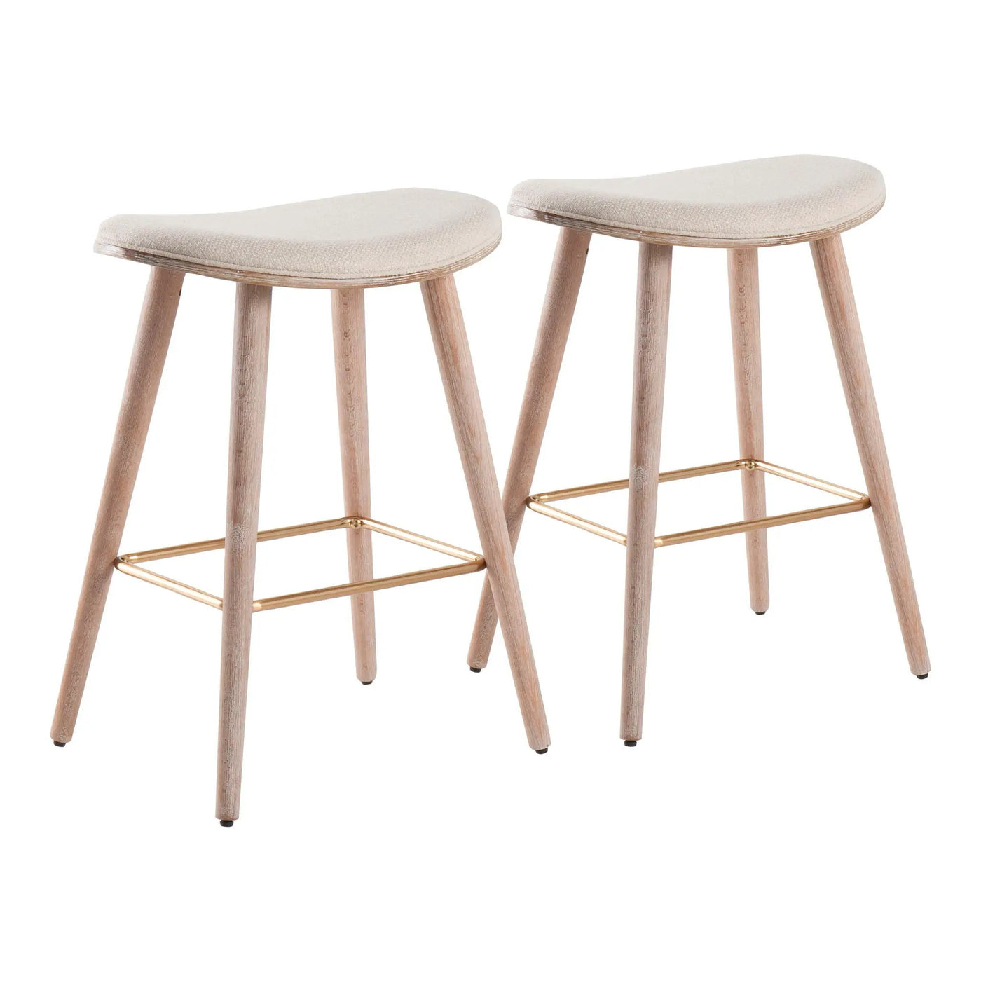 Saddle - Contemporary Counter Stool (Set of 2) by HouseOfZazla