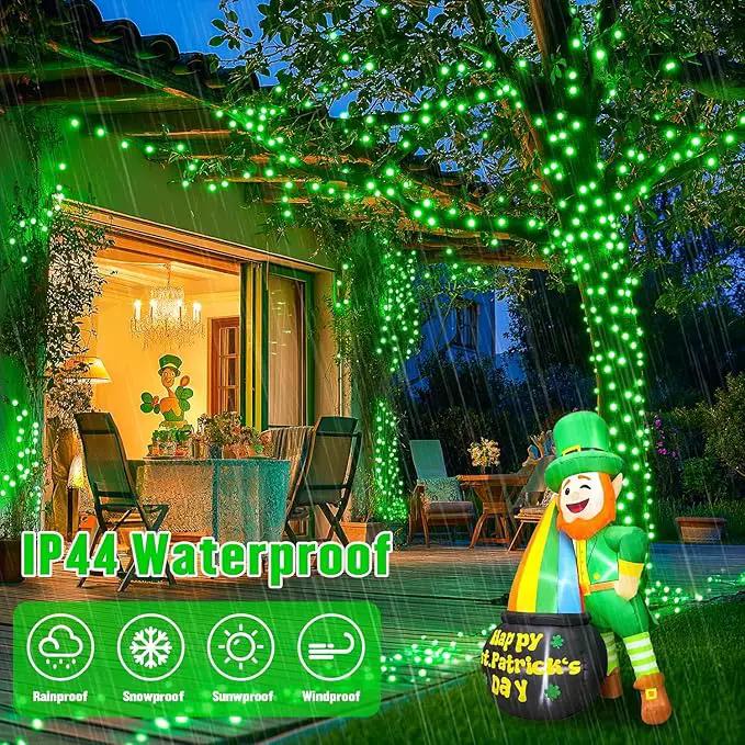 JMEXSUSS 100 LED Green Lights for St Patrick’s Day, 2 Pack Green Solar Lights Outdoor for St Patrick’ Day Decoration Tree Garden Patio Yard by GreenHaven Gardens