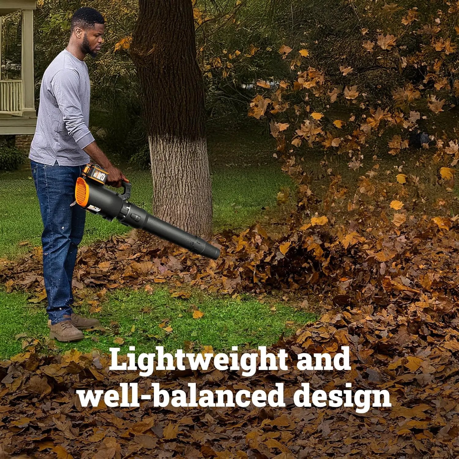 WORX Cordless Leaf Blower, 40V Electric Blower with 780CFM & 190MPH, Brushless Lawn Blower with Gas-Like Power & 57dB, 2 Batteries & Charger Included, WG582 by GreenHaven Gardens