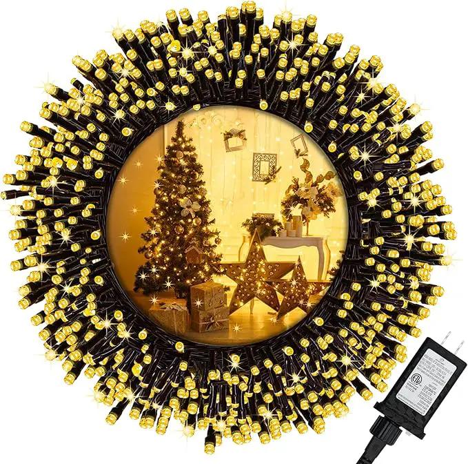 Christmas Lights,200 LED 72FT Outdoor/Indoor Christmas Lights Plug in with 8 Modes & Timer & Memory Function, Waterproof Christmas Lights Outdoor for Holiday Party Christmas Tree Deco by GreenHaven Gardens