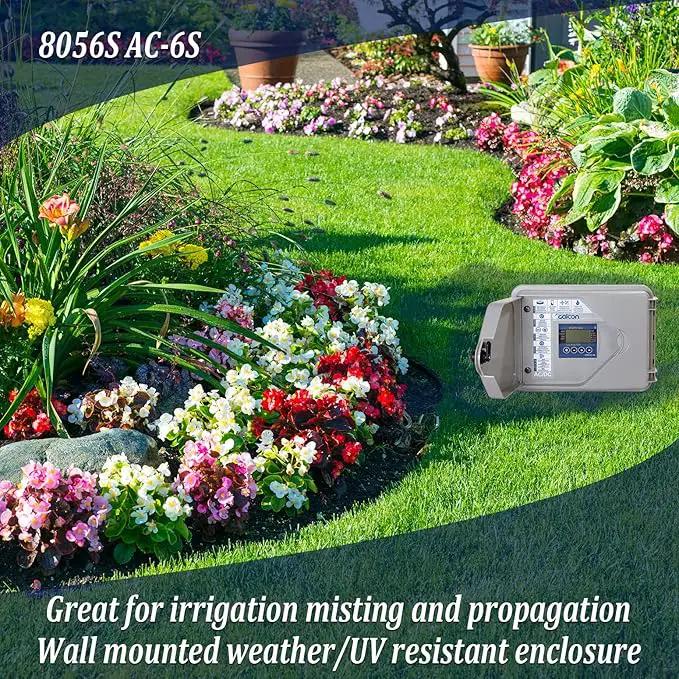 Galcon 8056S AC-6S 6-Station Indoor Irrigation or Outdoor Controller-Seconds Operation by GreenHaven Gardens