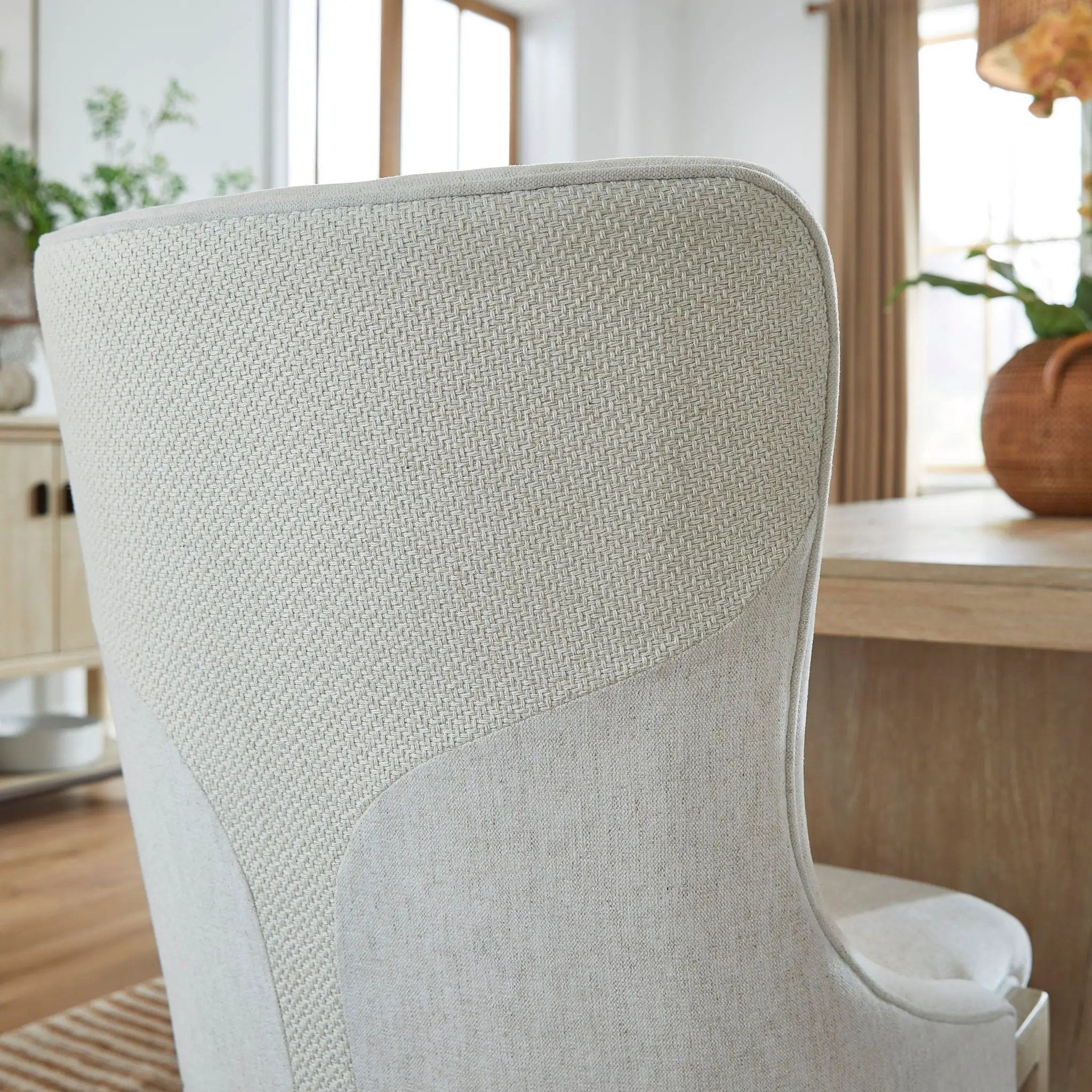 Sunset Cove - Upholstered Host Chair (Set of 2) - Sanibel Brown by Unique Piece Furniture