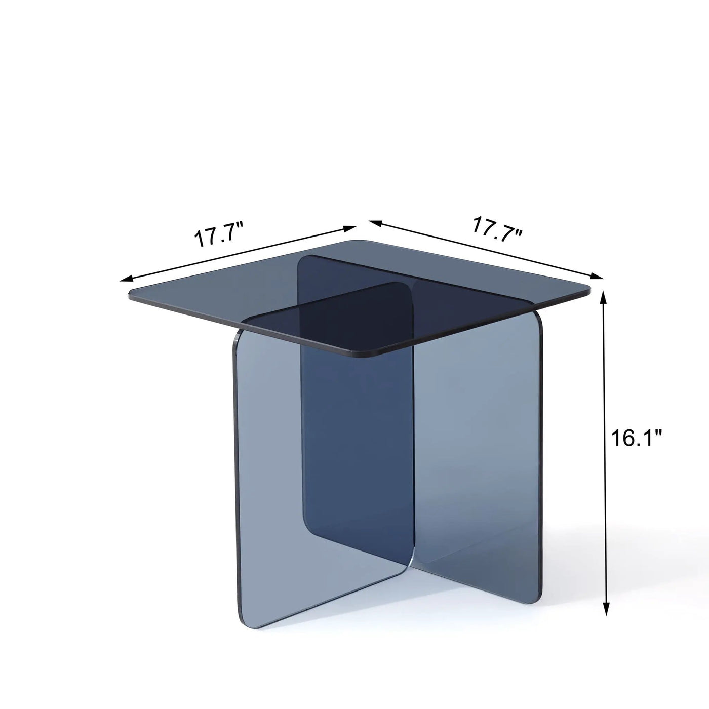Modern Transparent Tempered Glass Sidetable by HouseOfZazla