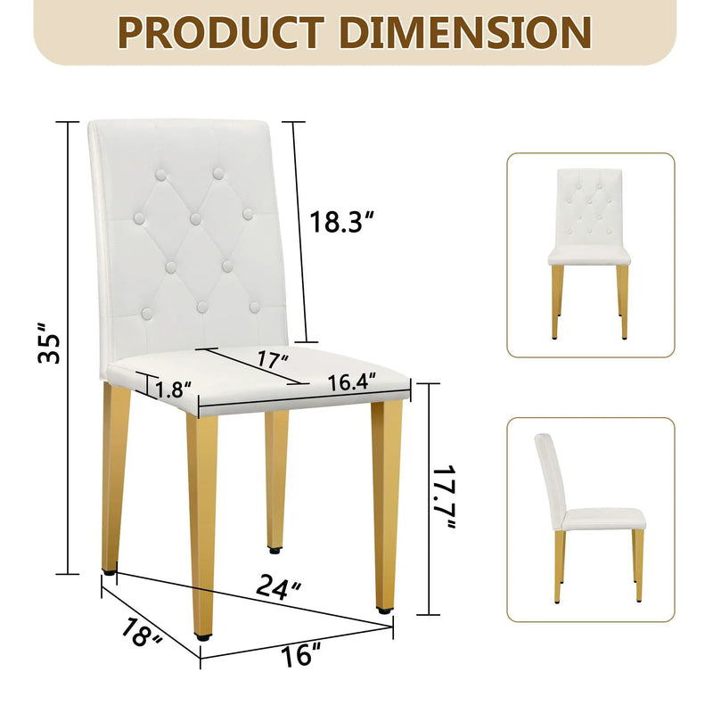 Dining Chairs With Ergonomic Buckle Backrest Comfort by HouseOfZazla