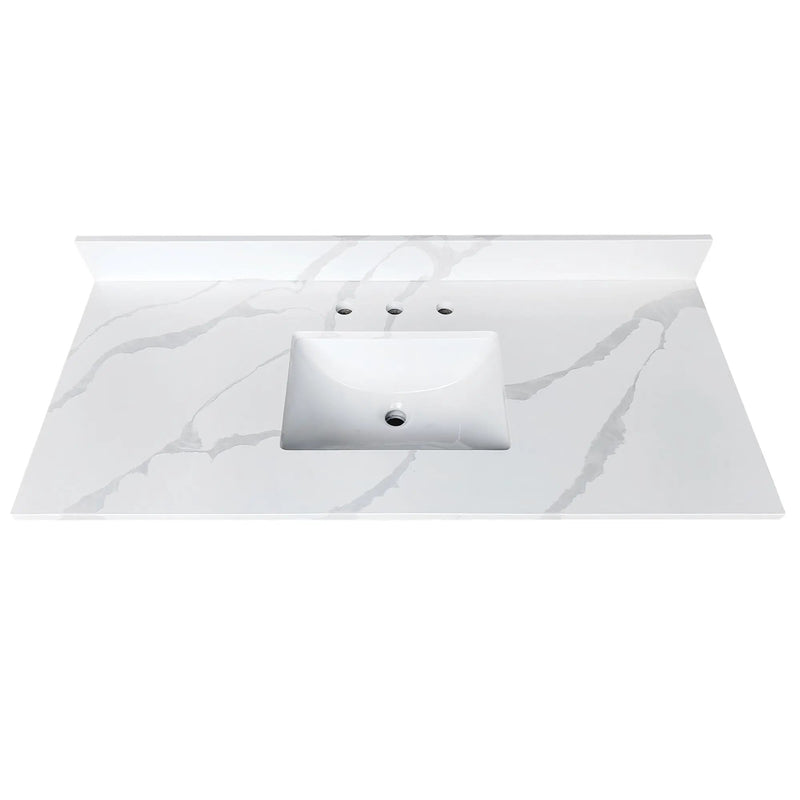 49-Inch Quartz Bathroom Vanity Top by HouseOfZazla