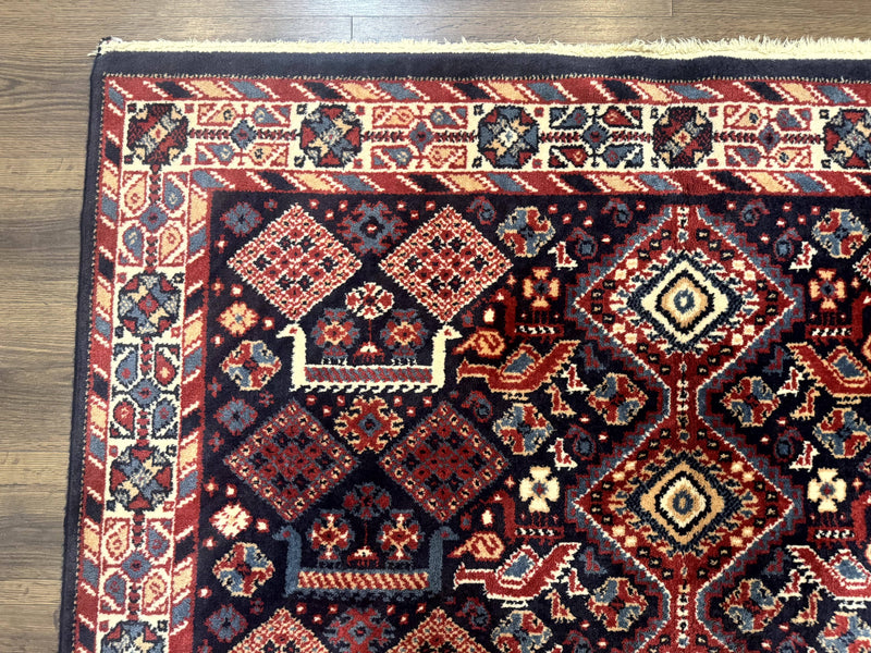 Karastan Rug 5x8, Yuruk Collection #530, Geometric Tribal Wool Pile Vintage Carpet by Jewel Rugs