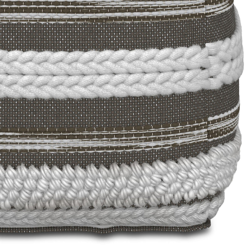 Sommer - Handcrafted Square Pouf by HouseOfZazla