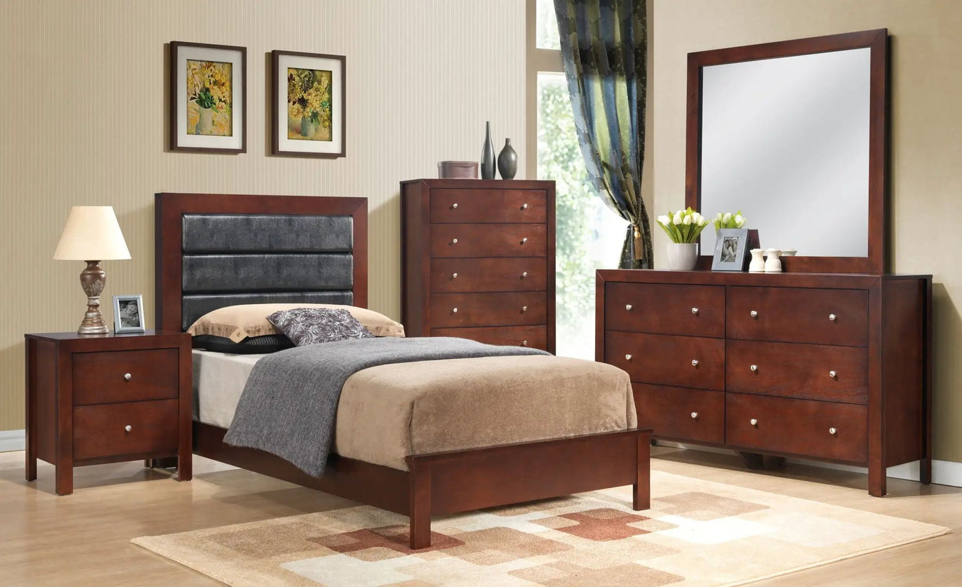 Transitional Modern Design Bed by HouseOfZazla