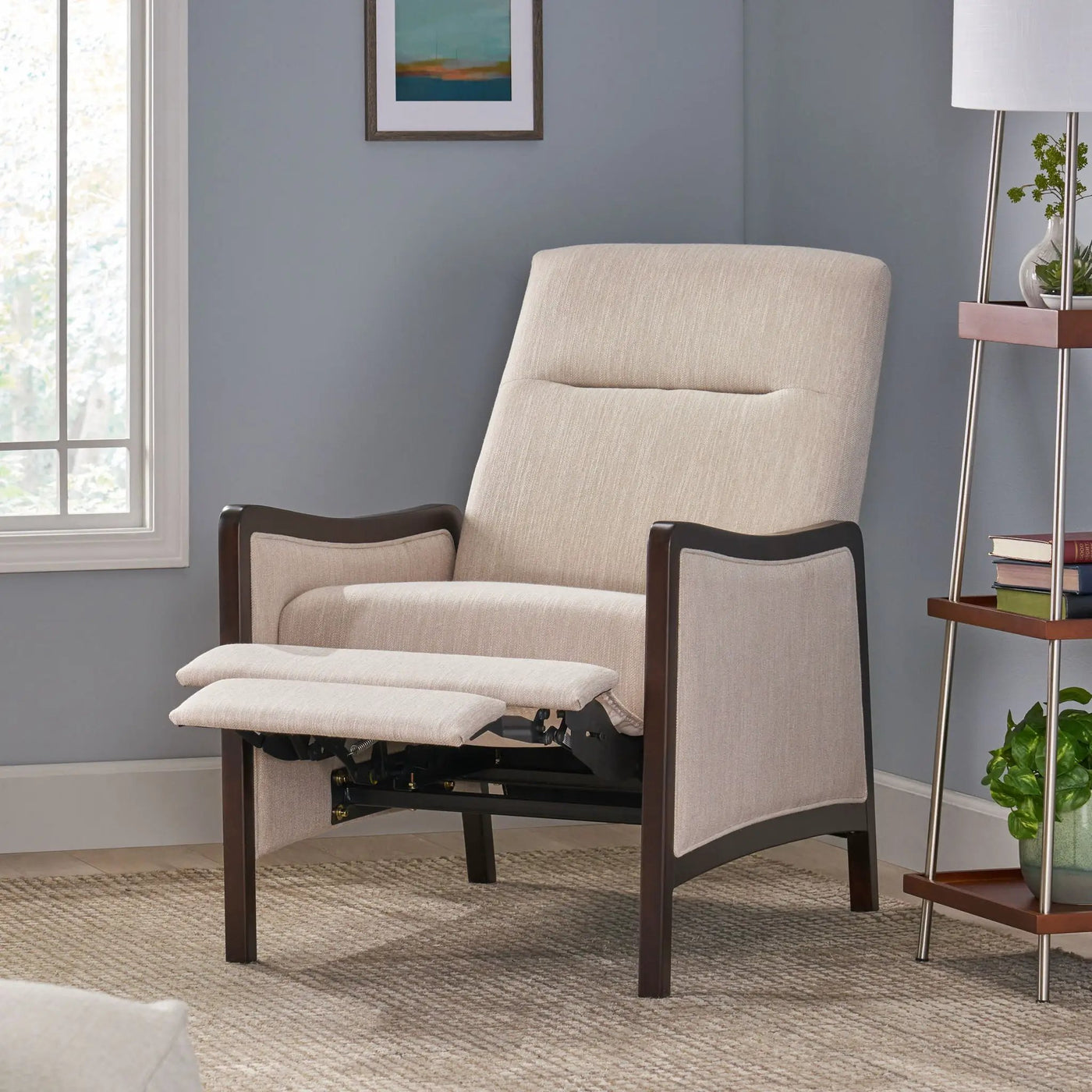 Drury - Contemporary Fabric Upholstered Pushback Recliner by Unique Piece Furniture