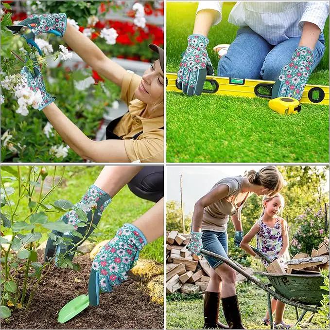 Gardening Gloves for Women and Men, Garden Gloves with Touch Screen, Thorn Proof Puncture Resistant Working Gloves, Gardening Gifts for Women, Size Large by GreenHaven Gardens