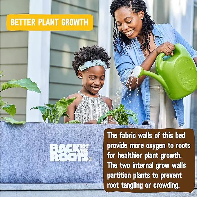 Back to the Roots Breathable Grow Bed, Provides More Oxygen to Roots, Assembles in Seconds 3 cu. ft by GreenHaven Gardens