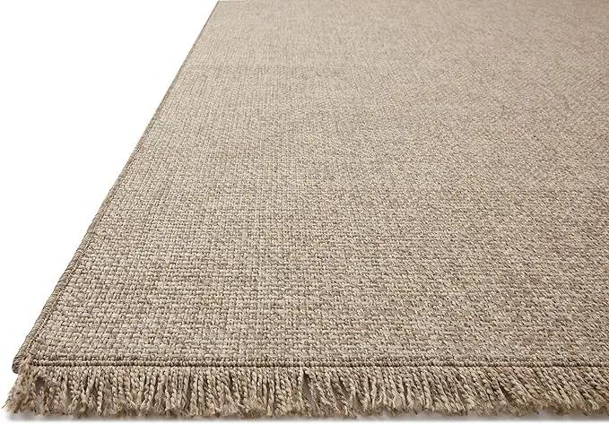 Loloi Dawn Collection Indoor/Outdoor DAW-04 Coffee 7'-8" x 7'-8" Round Area Rug by GreenHaven Gardens
