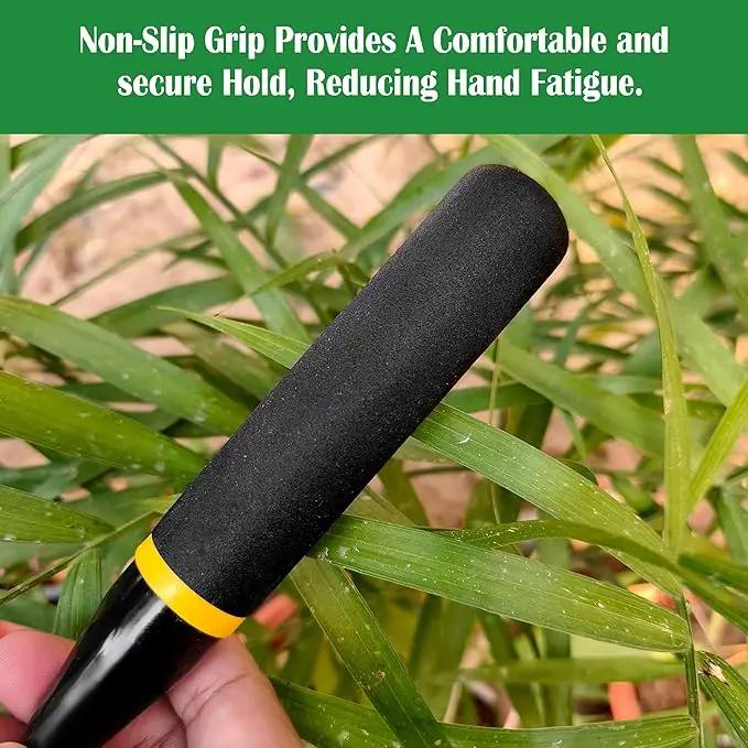 Gardening Tools – 3-in-1 Premium Garden Tool Set,Heavy Duty Pruning Shear, Trowel and Transplanter,Rust-Proof Hand Tool Set, Ideal Gardening Gifts for All (Black)