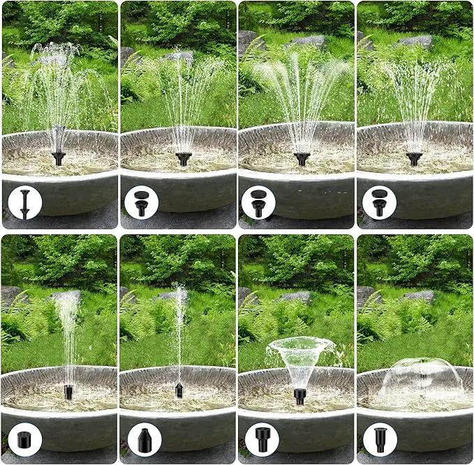 Biling 7.5W Solar Water Pump Outdoor, Solar Pond Pump Solar Fountain with DIY 5ft Tubing for Samll Ponds, Garden Pool and Bird Bath by GreenHaven Gardens