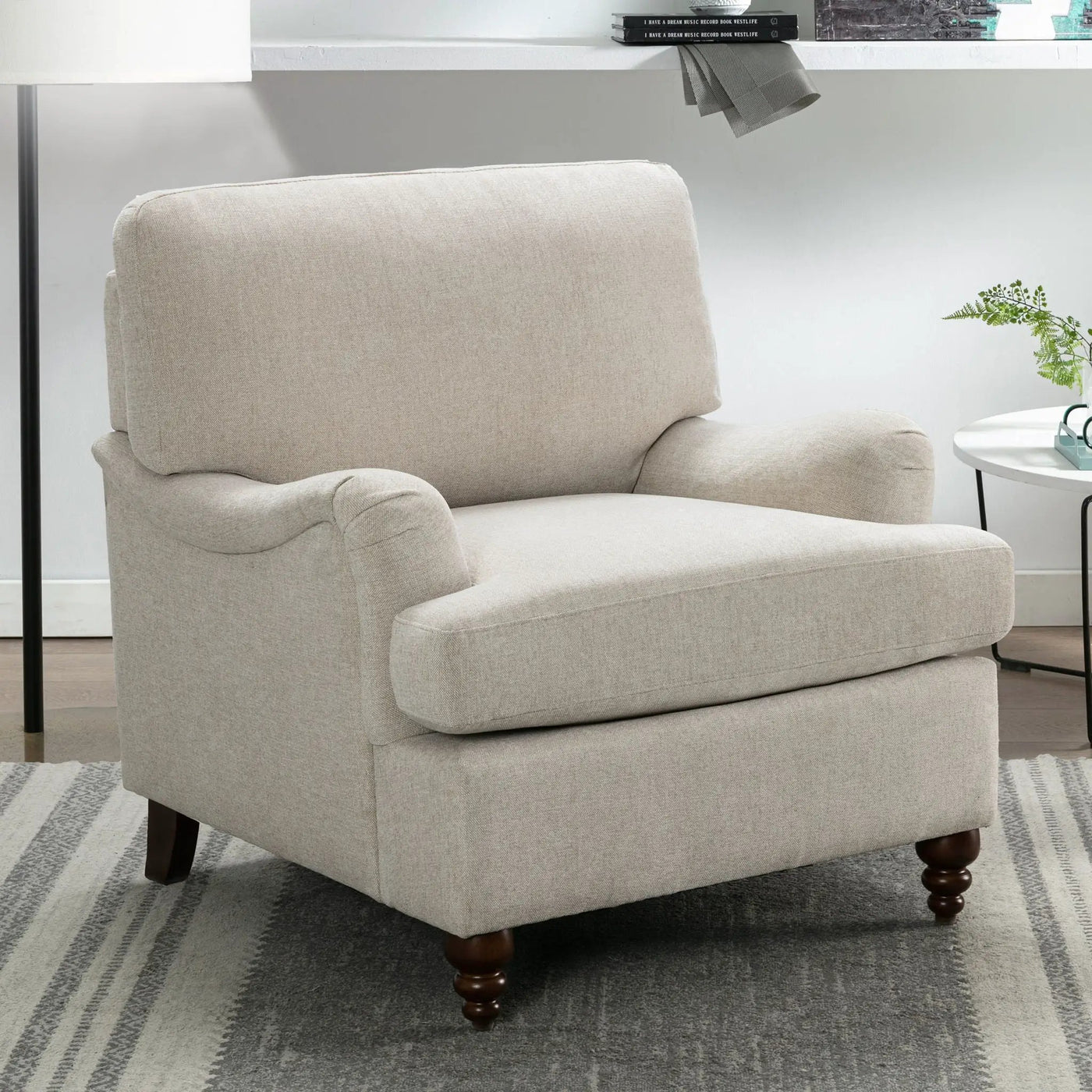 Candor - Arm Chair With English Roll Arms by HouseOfZazla