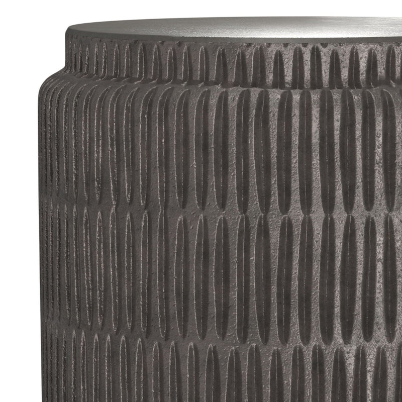 Juno - Cast Aluminum Side Table - Black by HouseOfZazla