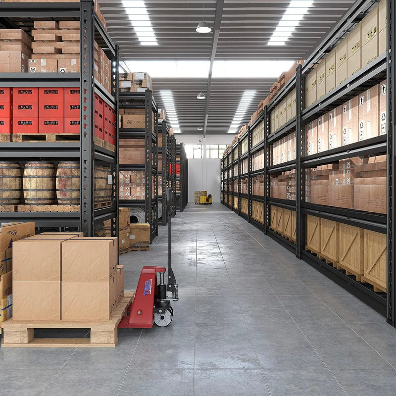 REIBII 48" W Garage Shelving 3000LBS Metal Shelving Heavy Duty Storage Shelves Adjustable Metal Shelf Industrial Pantry Shelves for Warehouse Garage Basement 48" W x 24" D x 72" H by GreenHaven Gardens
