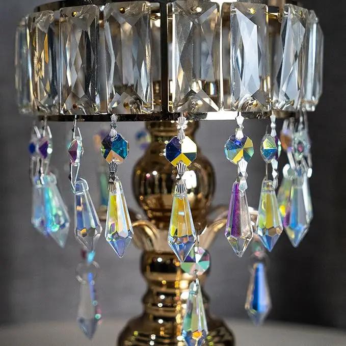HDCRYSTALGIFTS Hanging Rainbow Maker Colorful Crystal Chandelier Parts Drops Icicle Prisms Fengshui Suncatcher (38mm,20pcs) by GreenHaven Gardens